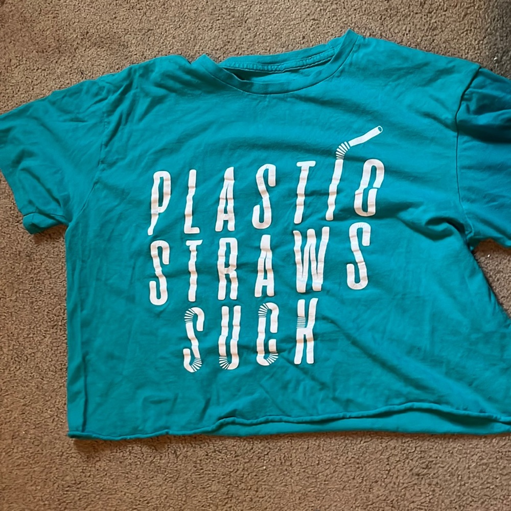Turquoise crop top